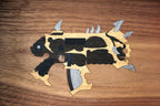 black legion bolter from Warhammer inspired dice tray marquetry