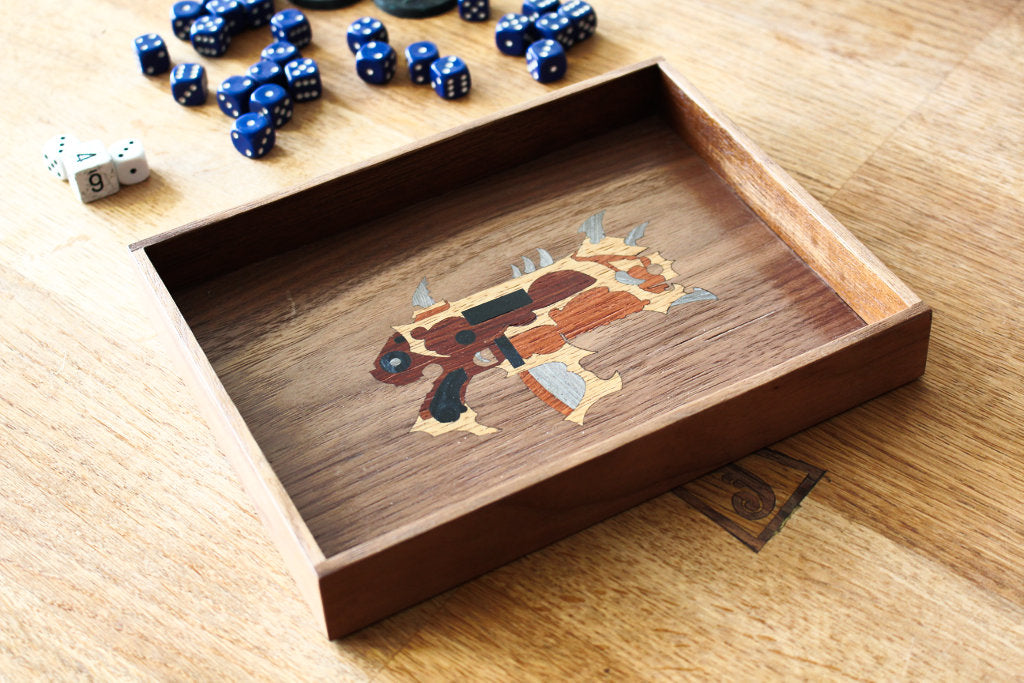 Piste de Dés inspiration Khorne Bolter